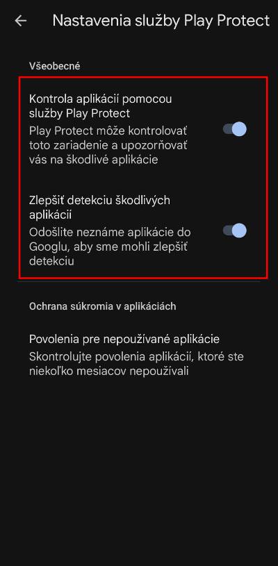 Play Protect Google Play navod_3