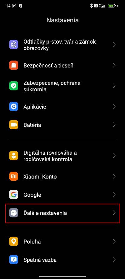 Vyvojarske nastavenia Xiaomi_1