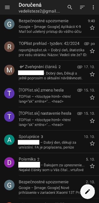 ako zmenit frekvenciu synchronizacie Gmail uctu navod_K 9 e-mailovy klient_5