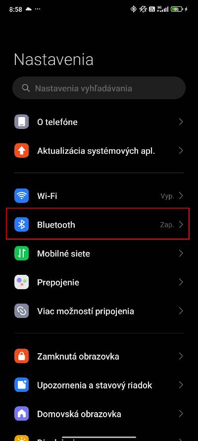 skryte nastavenia bluetooth sluchadiel_1