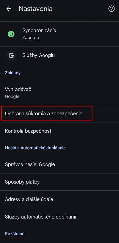 Chrome ako zapnut zlepsenu ochranu prehliadania webu navod_2