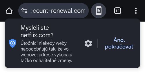 Chrome nove upozornenie na podvody web