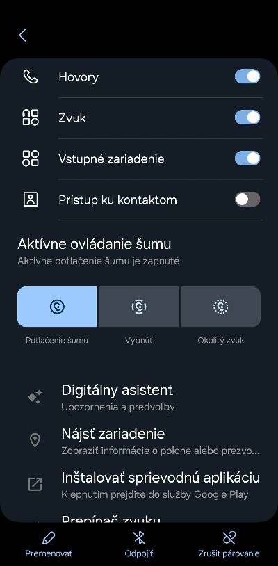 Google Pixel Buds Pro 2 podpora ANC