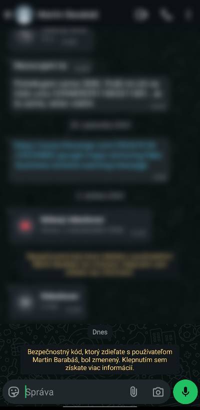 upozornenia na nové zariadenia kontaktu WhatsApp