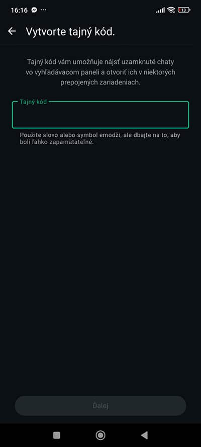 Schovaj si zamknuté konverzácie s tajným kódom vo Whatsapp