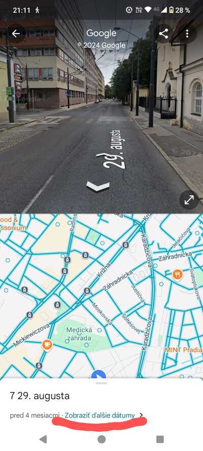 Cestuj časom v Streetview