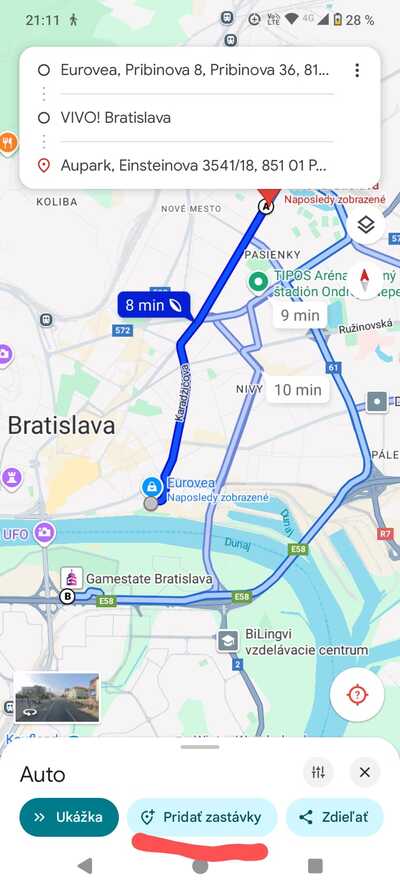 Ako si naplánuješ cestu s viacej zastávkami