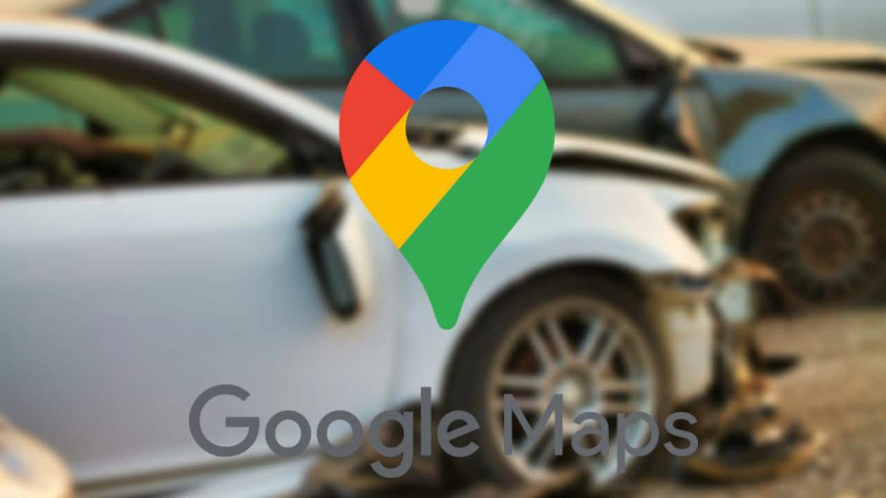 Google Mapy upozornenie na nehodu