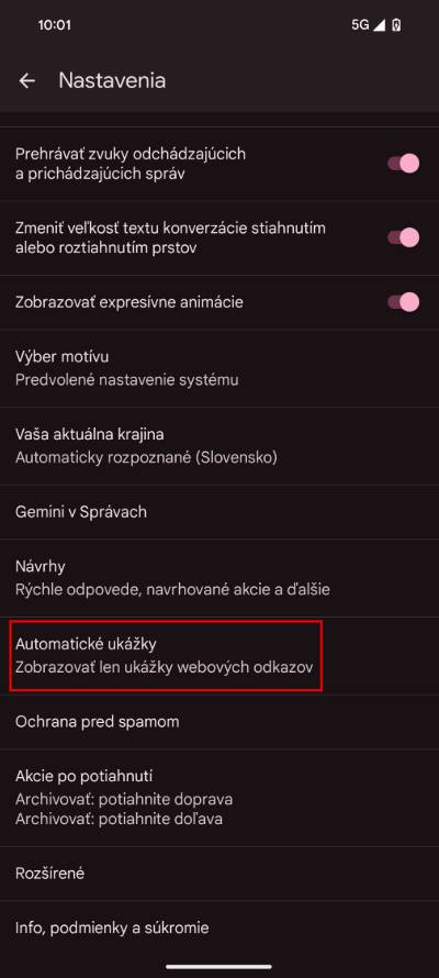 automaticke ukazky v SMS spravach ako zapnut_1
