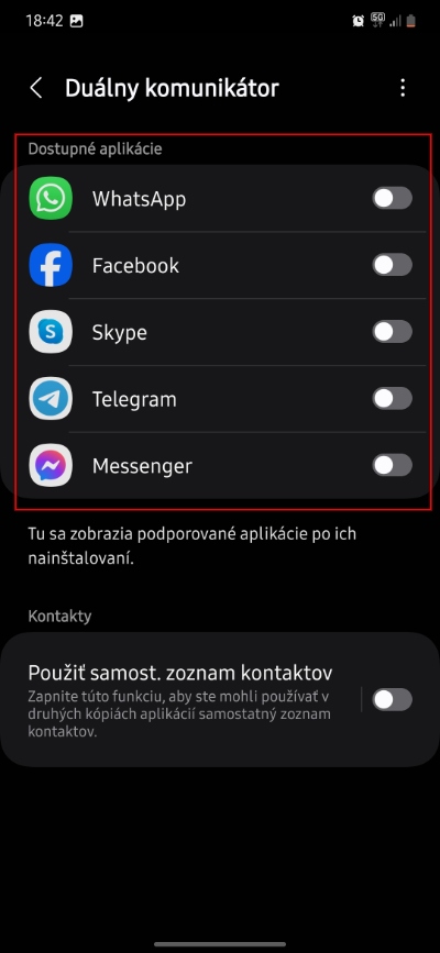 dualny komunikator