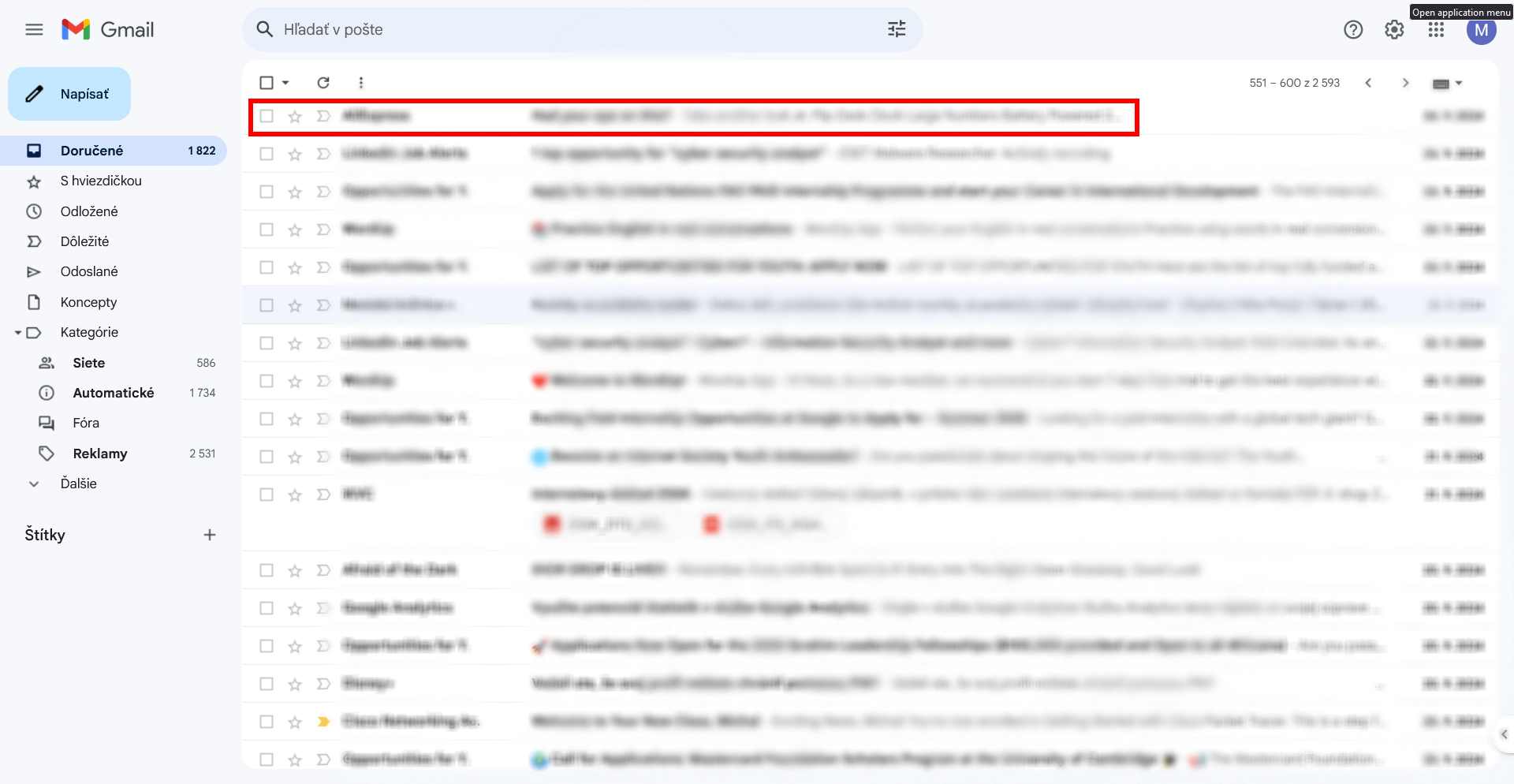 gmail domovska stranka