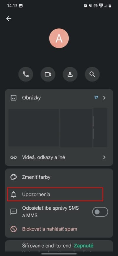 konverzacia google spravy upozornenia
