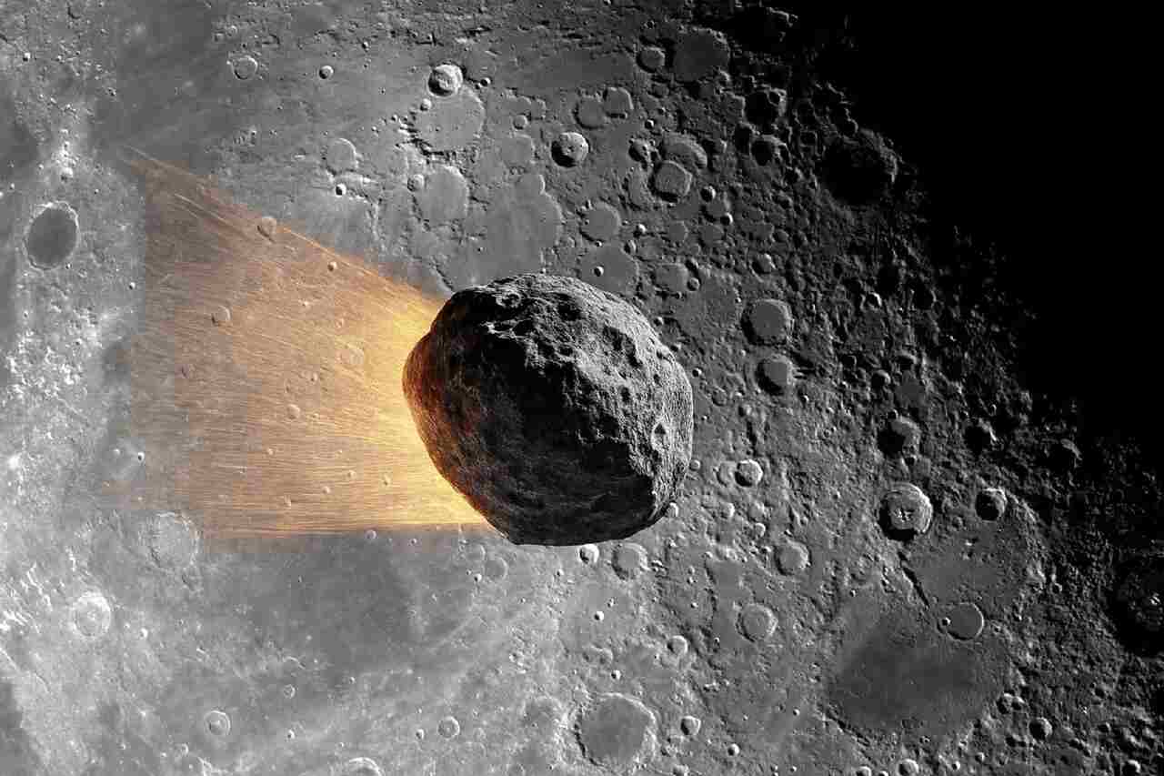naraz asteroidu do mesiaca