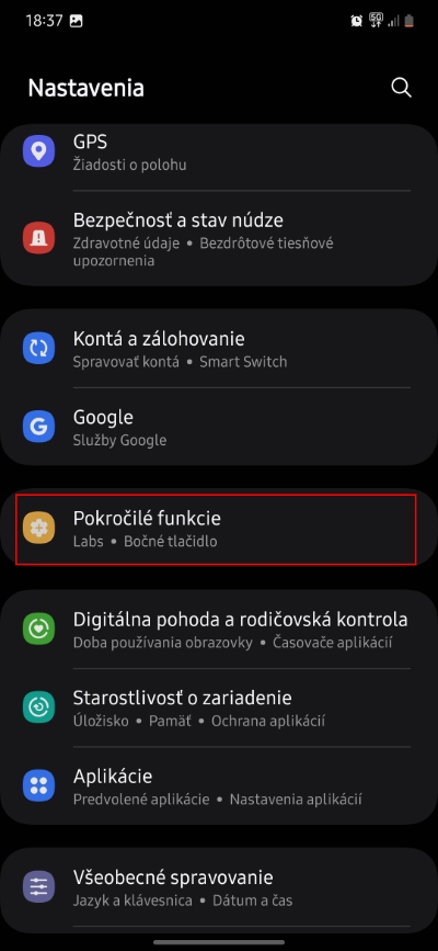 pokrocile funkcie