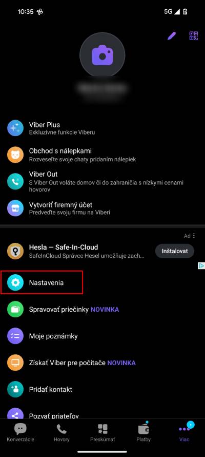 viber ochrana pred podvodnymi hovormi a spamom_2