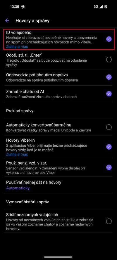 viber ochrana pred podvodnymi hovormi a spamom_3