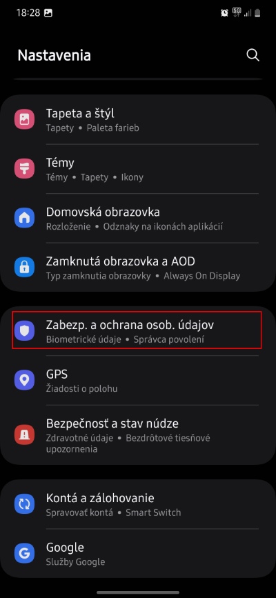 zabezpecenie a ochrana osob udajov