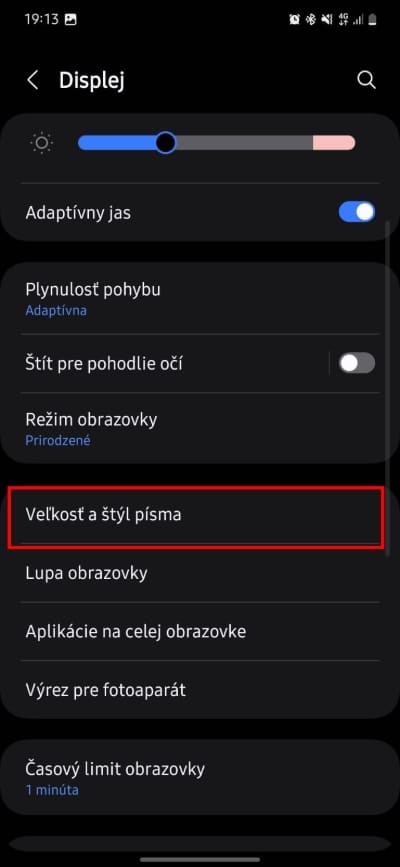 zmena velkosti textu