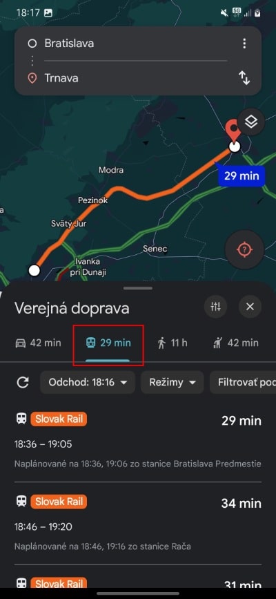 mhd a vlaky