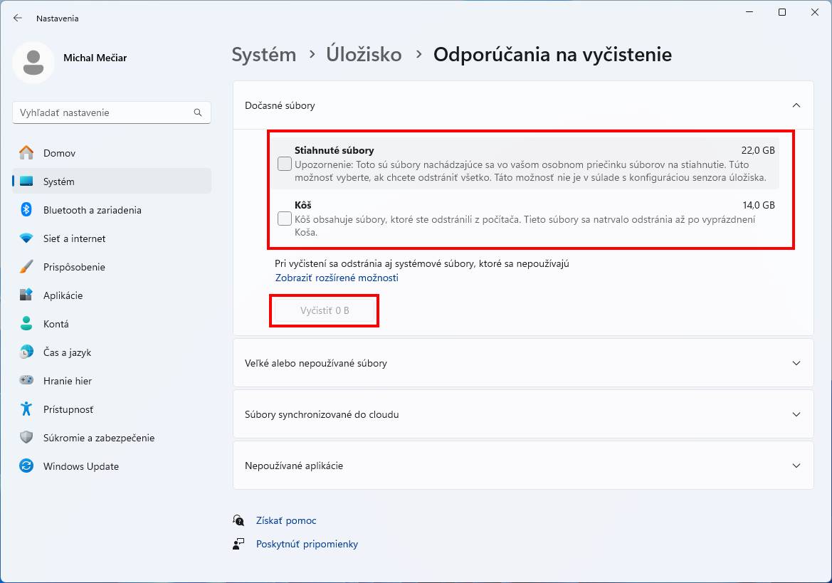odporucania ulozisko