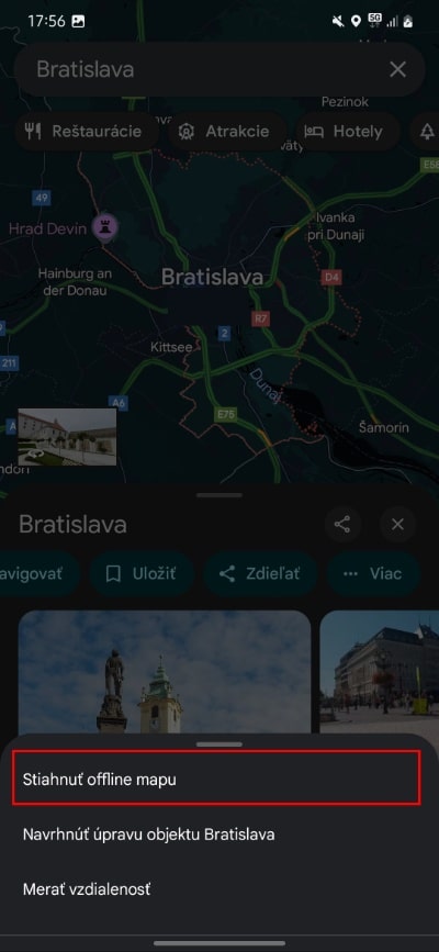 stiahnute offline mapy