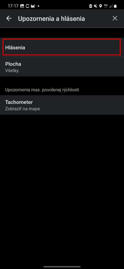 waze upozornenia a hlasenia