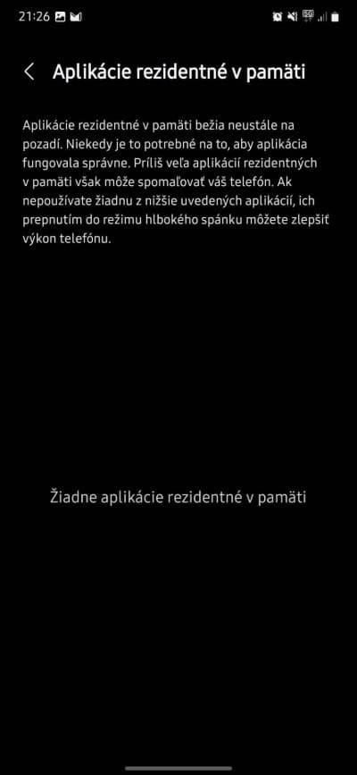 samsung nastavenia rezidentne aplikacie