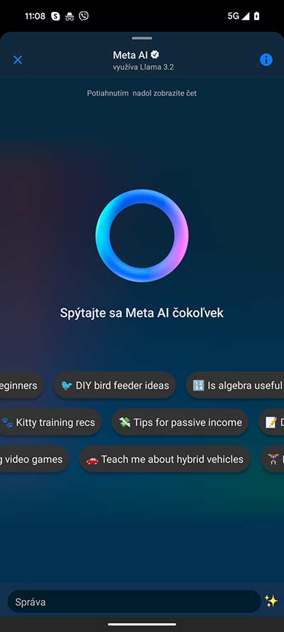 Meta AI prichádza do Messengera. Čo tento AI model ponúka?