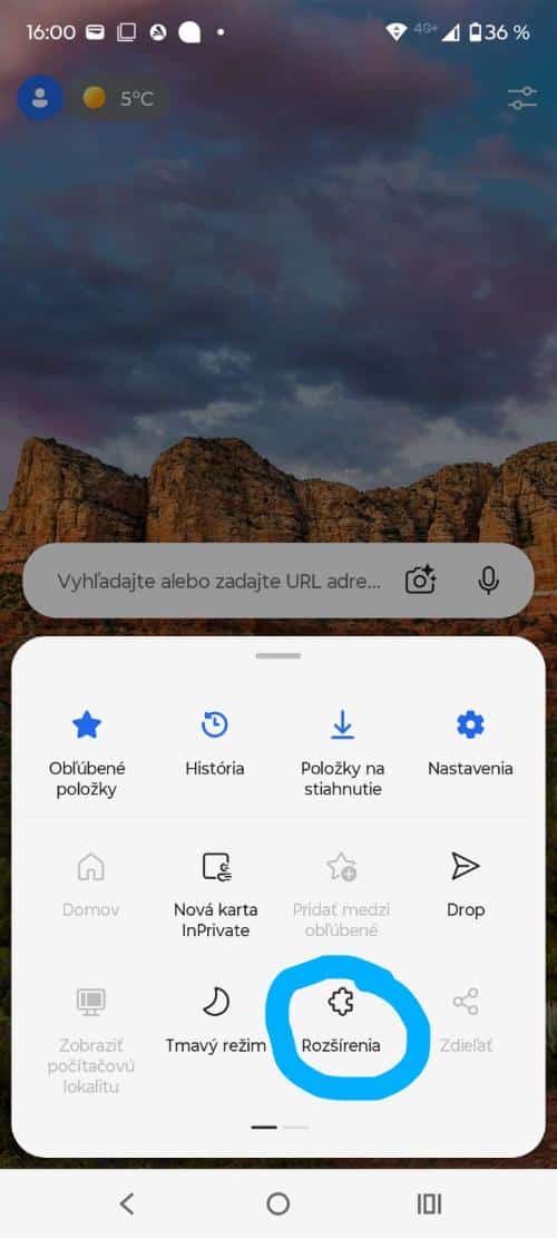 Microsoft Edge AI pre Android