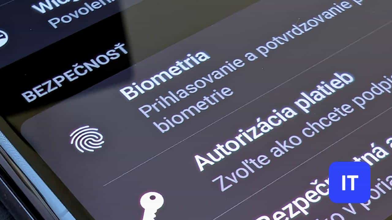 overenie biometriou