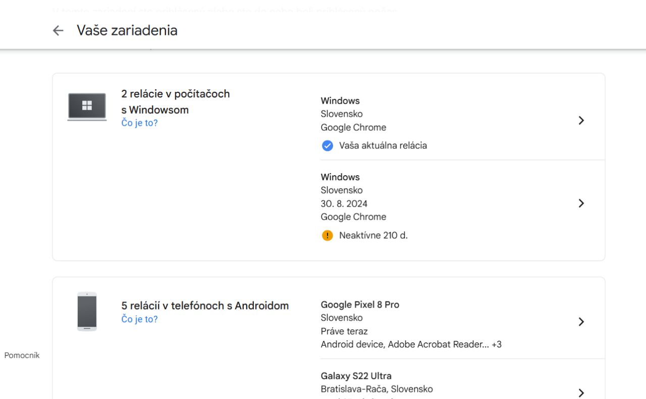 prihlasuje sa niekto cudzi do Google uctu navod ako zistit_4
