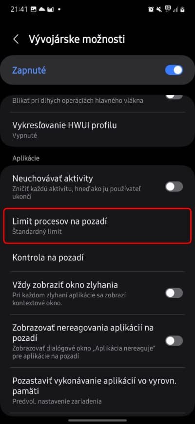 zrychlenie android telefonu nastavenia