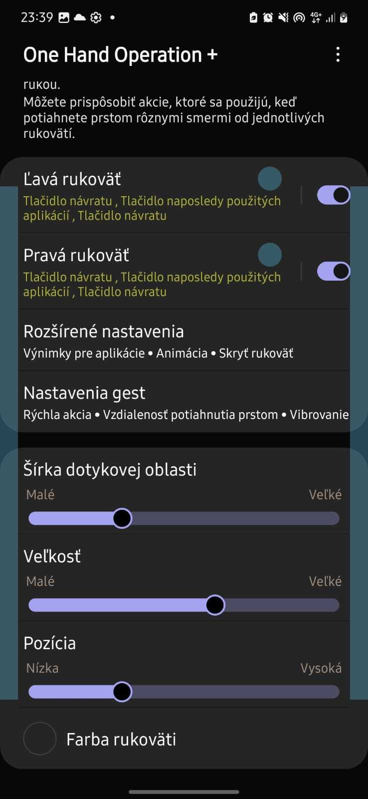 Goodlock samsung nastavenia, personalizacia