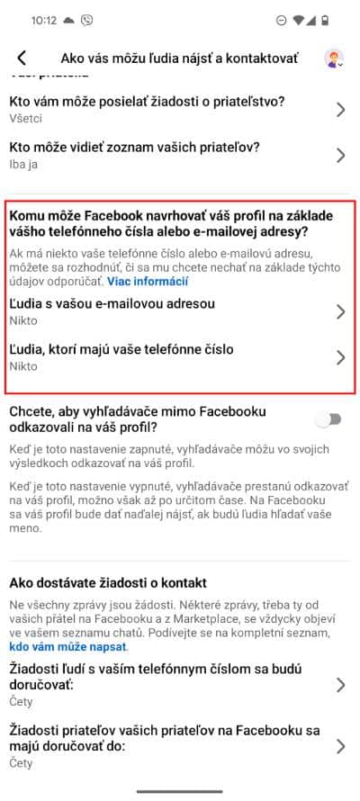 ako vypnut funkciu vyhladania priatelov podla mobilneho cisla facebook_4