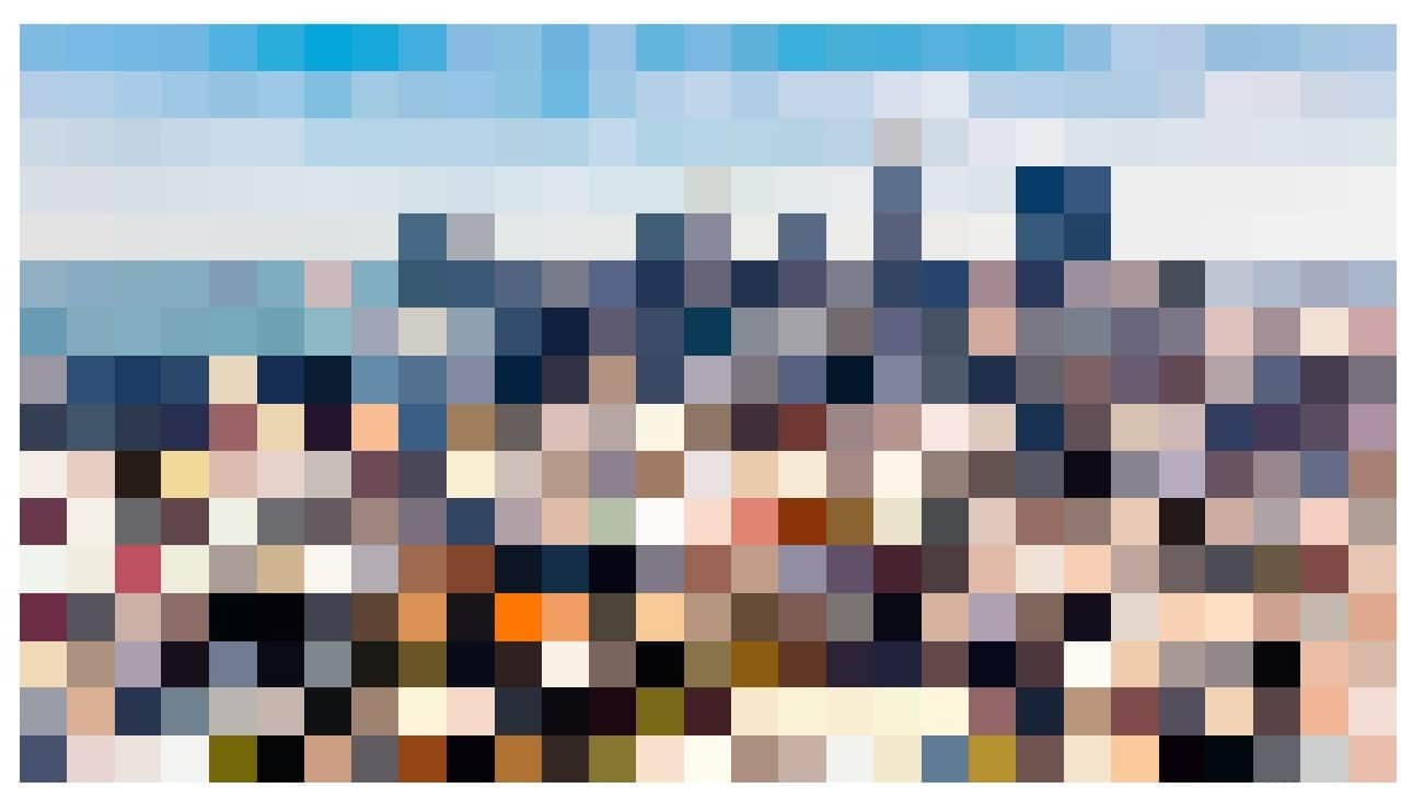 Pixelované mesto v aplikácii