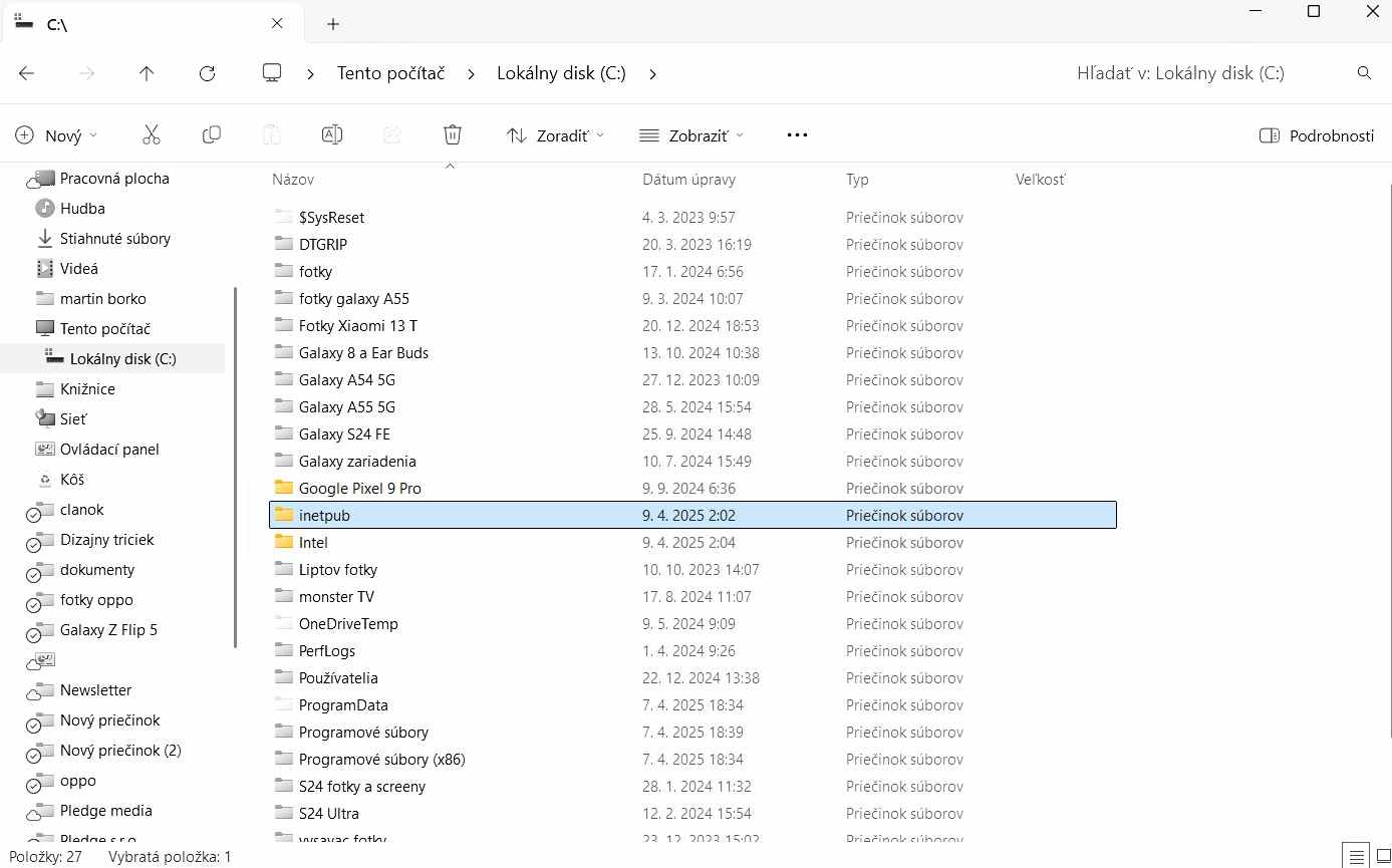 priecinok inetpub Windows_1