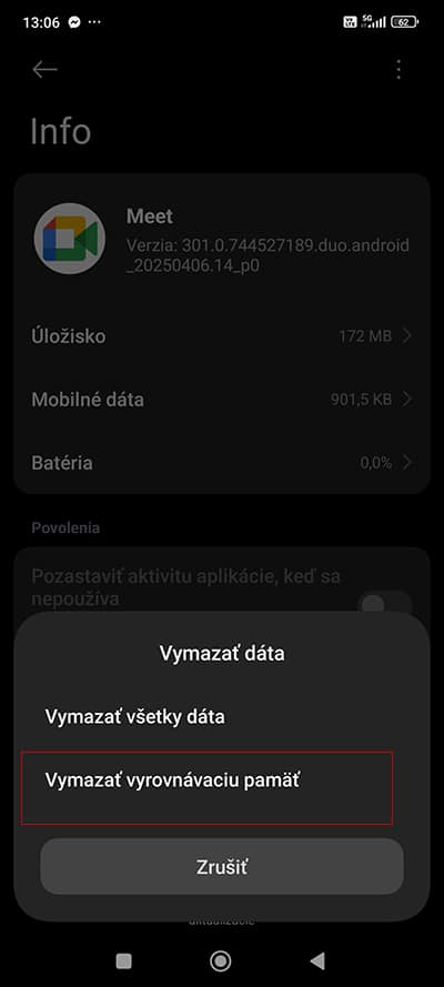 Ako vymazať cache android smartfónu