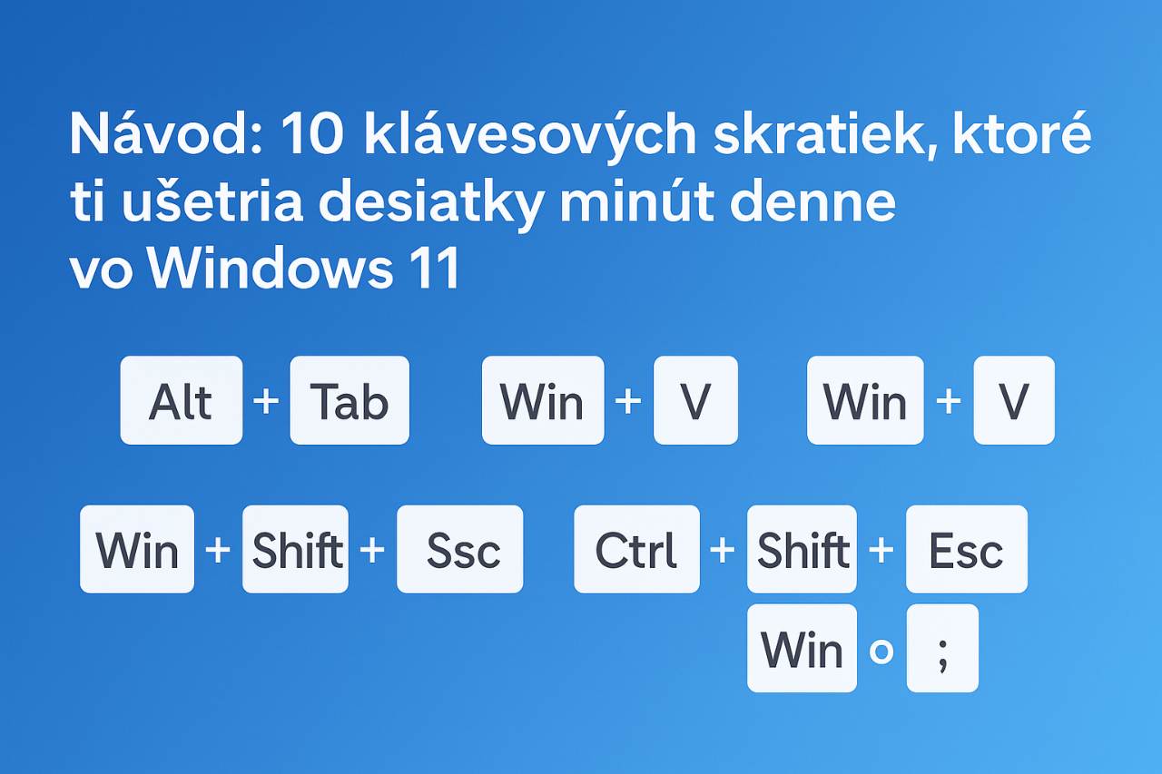 Windows najpoužívanejšie skratky