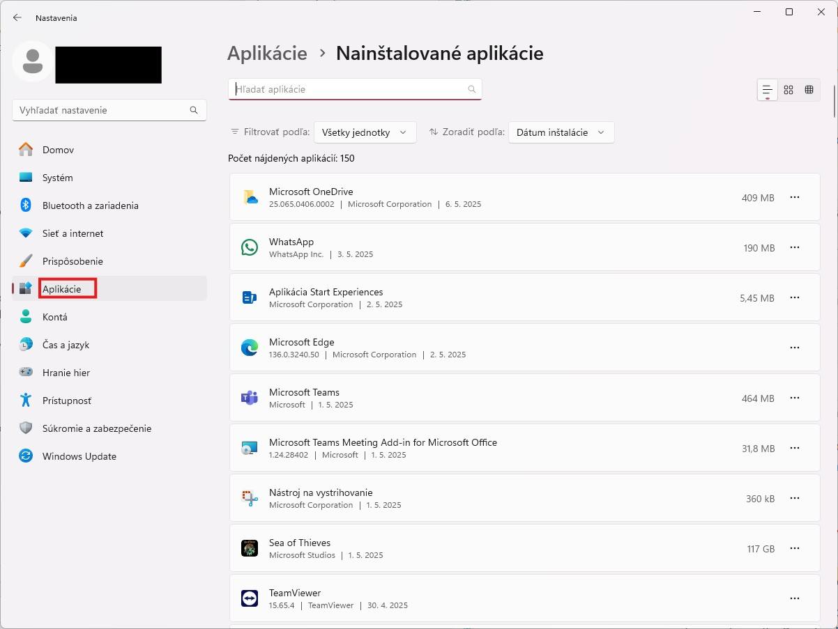 Windows 11 správca aplikácii