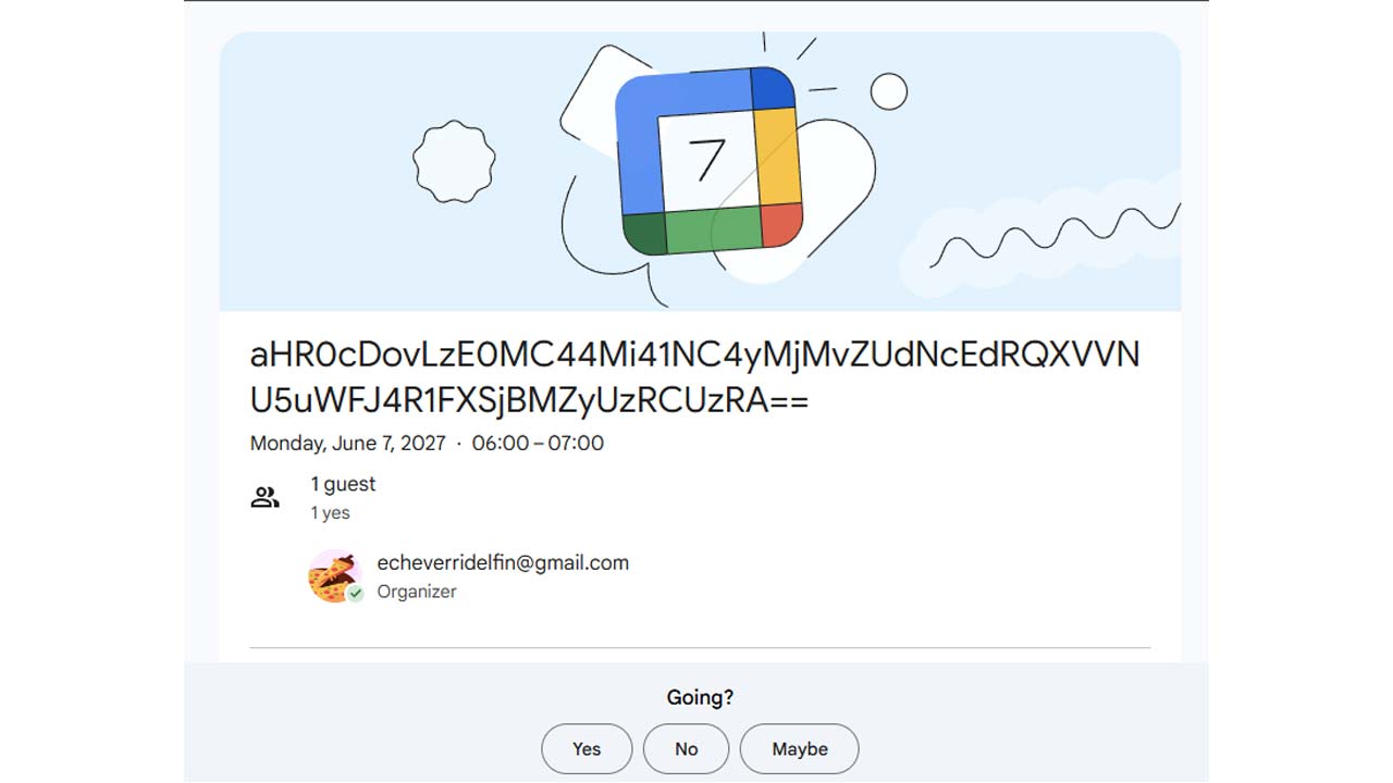 Hackeri udreli na Gmail užívateľov pomocou falošných Google Kalendár pozvánok