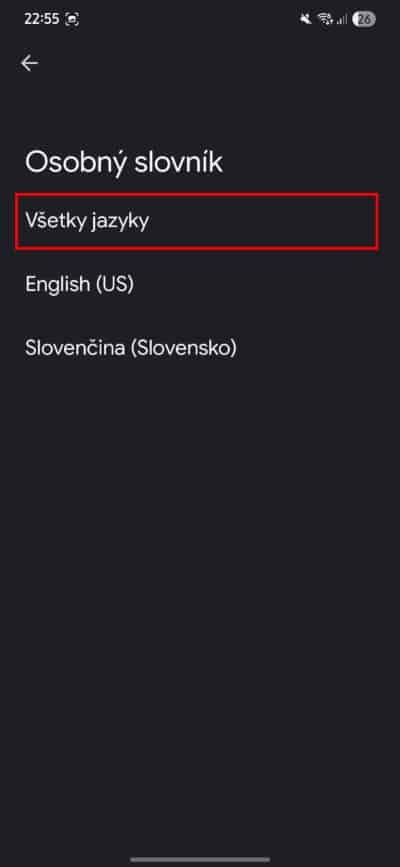 gboard slovnik