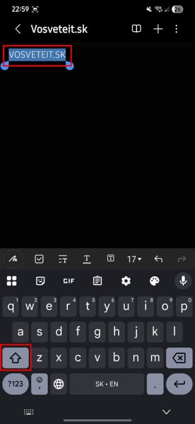 gboard shift