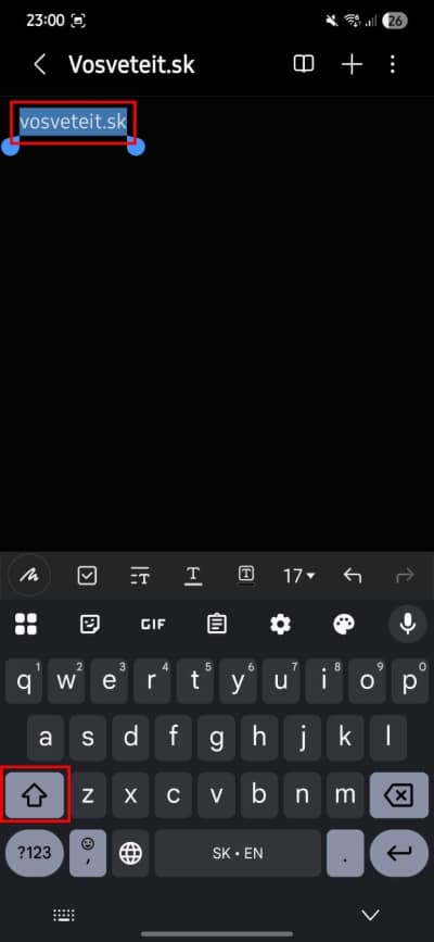 gboard shift