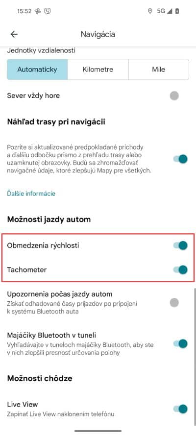 google mapy upozornenia na rychlost