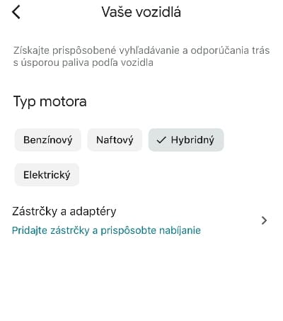 Google Mapy automobil