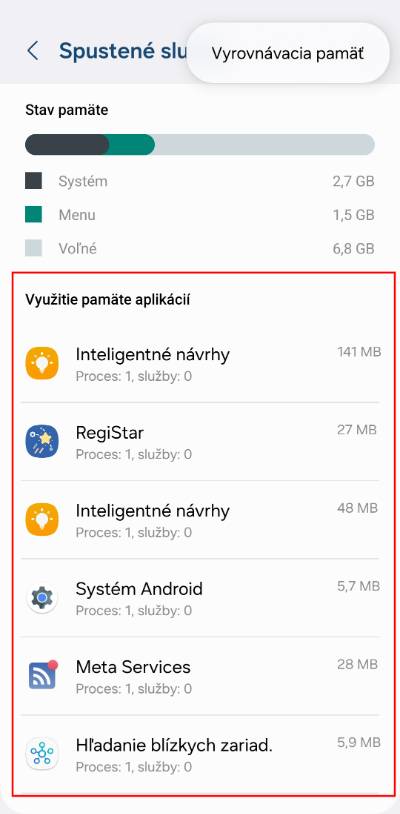 ktore aplikacie spotrebuvaju RAM telefonu_3