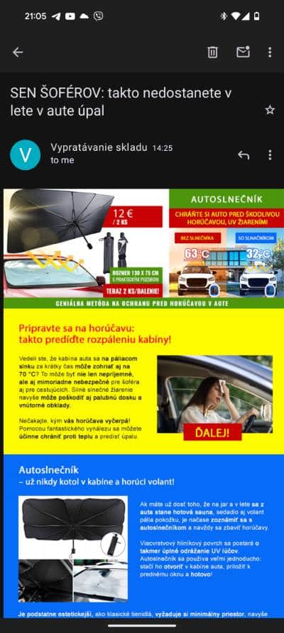 podvodny email s lakavou ponukou pre soferov_1
