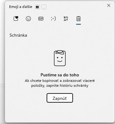W11 schranka a emotikony