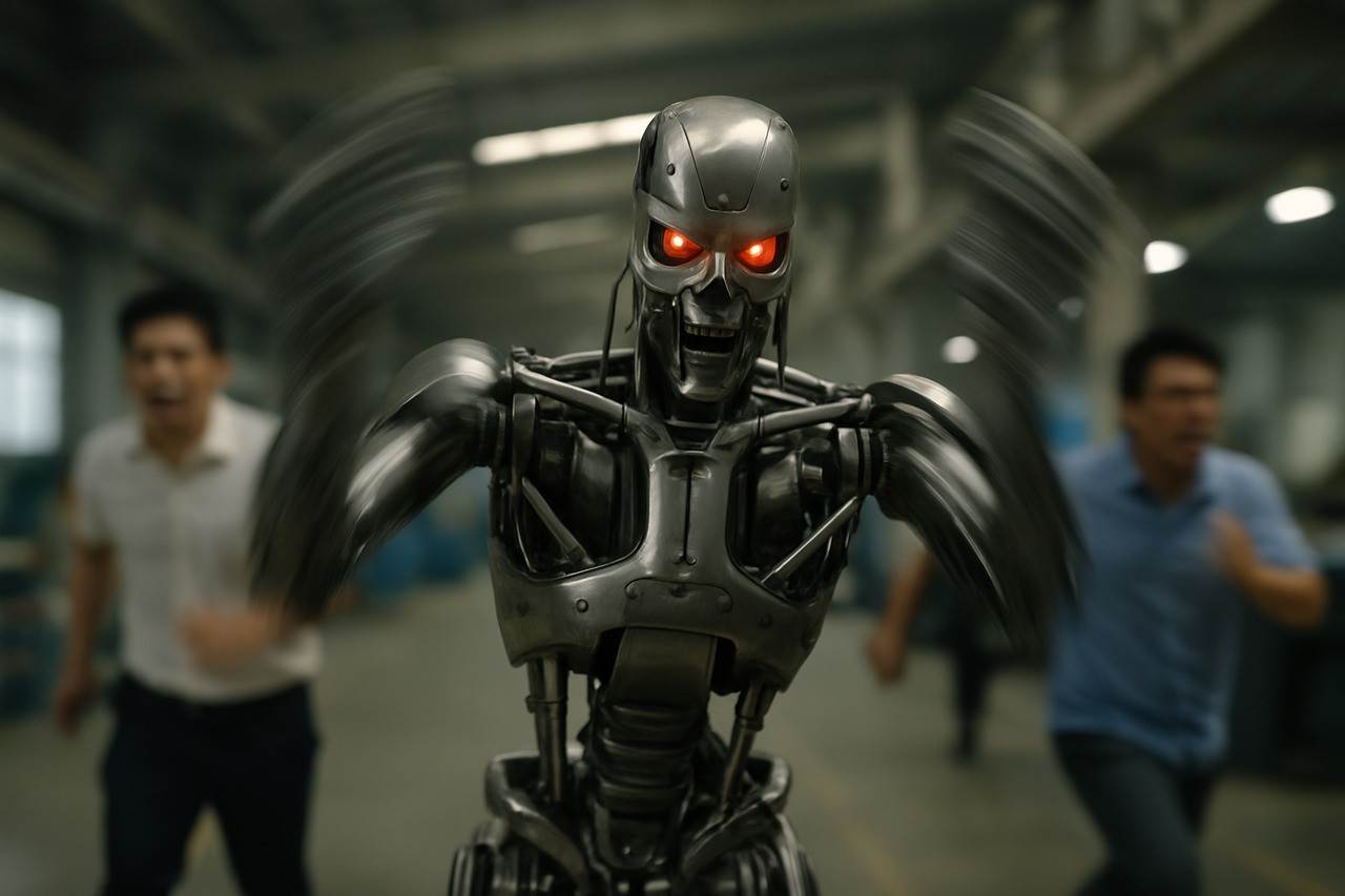 vzbura robotov AI zly robot