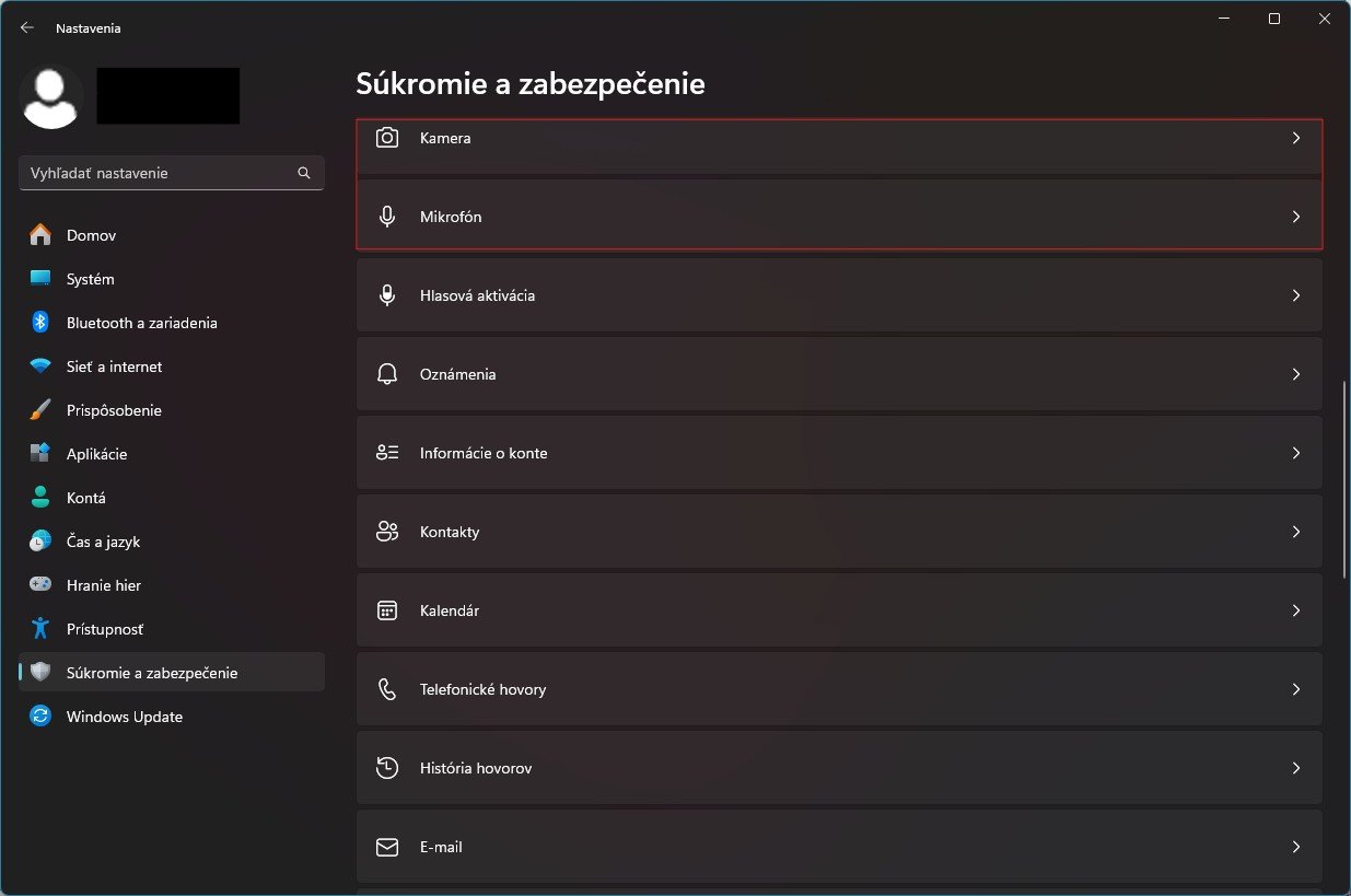 Windows 11 - súkromie a zabezpečenie